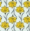 Seamless Flower Buttercup Pattern