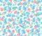 Seamless flower colour pattern. Floral background