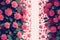 Seamless flowers pattern painting with trendy colors. Print Design, generative ai