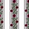 Seamless flowers of red roses pattern on white background