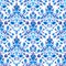 Seamless folk pattern with flowers