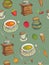 Seamless food background