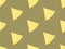 Seamless food pattern triangle wedge of yellow creamy Tilsit cheese on beige brown background. Wallpaper product surface design