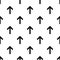 Seamless forward arrow pattern on white