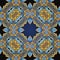 Seamless four corner carpet in blue ccolor