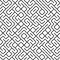 Seamless fractal line maze pattern. Truchet tiled labyrinth background. Geometric irregular backdrop