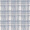 Seamless french blue white farmhouse style gingham texture. Woven linen check cloth pattern background. Tartan plaid