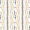 Seamless french blue yellow farmhouse style stripes texture. Woven linen cloth pattern background. Line striped closeup