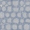 Seamless french farmhouse dotty linen pattern. Provence blue white woven texture. Shabby chic style decorative circle