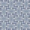 Seamless french farmhouse linen geometric block print background. Provence blue gray rustic pattern texture. Shabby chic