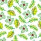 Seamless Frolar Pattern, fresh colorful