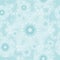 Seamless frost pattern turquoise white