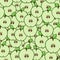 Seamless fruit pattern: apple slices.