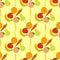 Seamless fruits pattern