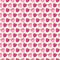 Seamless fruits vector pattern, bright symmetrical background with raspberries, whole and half, over light backdrop