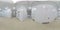 Seamless full spherical 360 degree panorama in equirectangular projection of clean white industrial building corridor