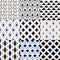 Seamless fun geometric mesh pattern