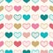 Seamless fun heart wallpaper background