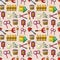 Seamless gardening pattern