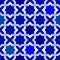 Seamless geomatric arabic tiles with star shape.