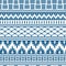 Seamless geometric blue pattern in oriental style. Interweaving of plants and geometric shapes in the background. line