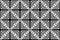 Seamless Geometric Checked Patterns. Black and White Texture