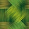 Seamless geometric checkered pattern with grunge stripes in green, yellow and brown colors