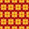 Seamless geometric colorful pretty flower pattern