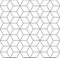 Seamless geometric diamonds and hexagons pattern. Latticed isometric structure