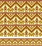 Seamless geometric ethnic multicolor pattern and border