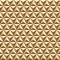 Seamless geometric gold triangle pattern background.