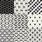 Seamless geometric mesh pattern