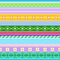 Seamless geometric multicoloured horizontal pattern. Vector design