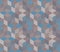 Seamless geometric patchwork pattern in pastel brown and blue tones. Quilt. Golf design. Print for fabric. Tapestry