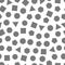 Seamless geometric pattern with black squares, triangles, circles, pentagons, hexagons and heptagons for tissue and postcards.