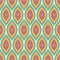 Seamless geometric pattern. Colorful ogee ornament. Wavy print f