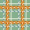 Seamless geometric pattern with criss-cross serpentine