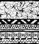 Seamless geometric pattern. Ethnic aztec tropical tribal floral flowers background