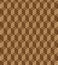 Seamless geometric pattern formed of brown cubes.