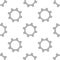 Seamless geometric pattern with gears. Black and white techno background