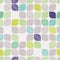 Seamless geometric pattern with leaves