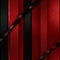Seamless geometric pattern with vibrant red and bold black stripes for a striking background design