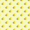 Seamless geometric pattern, whole lemon on a light yellow background. Pattern