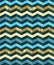 Seamless geometric pattern with zigzag stripes. Blue, beige and