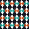 Seamless geometric rhombus pattern