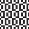 Seamless geometric square mesh pattern