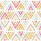 Seamless geometric triangle pattern. Tribal colourful texture. Great for fabric, textile, wallpapaer. Vector illustration