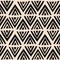 Seamless geometric triangle pattern. Tribal monochrome texture. Great for fabric, textile, wallpapaer. Vector illustration