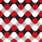 Seamless geometric wave twist pattern