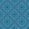 Seamless geometrical bohemian glass mosaic pattern background design
